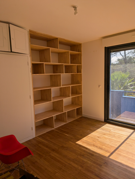 Bibliothèque sur mesure - après